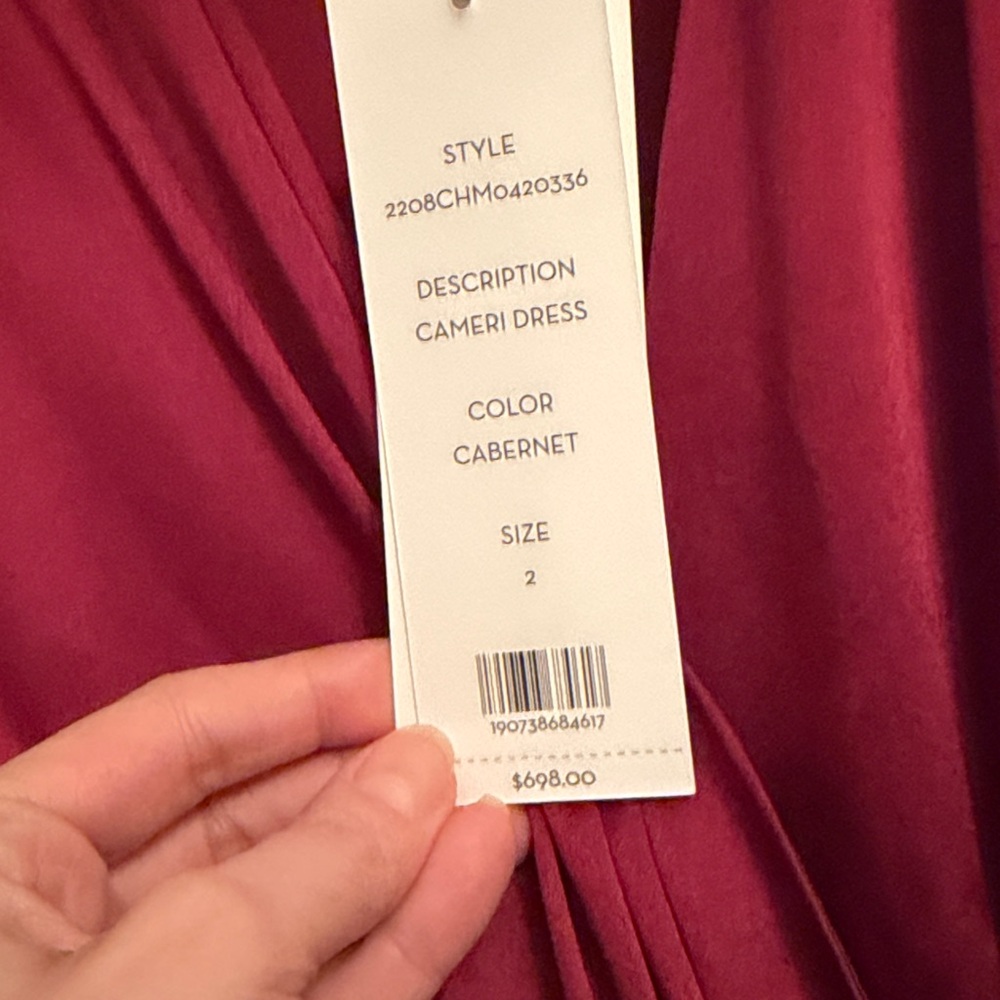 Veronica Beard Cameri Dress Cabernet - Picture 5 of 5